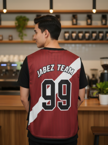 เสื้อกั๊กทีม JABEZ ลายด้านหลัง