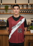 ออกแบบเสื้อกั๊ก รับผลิตเสื้อกั๊ก JABEZ ด้านหน้า