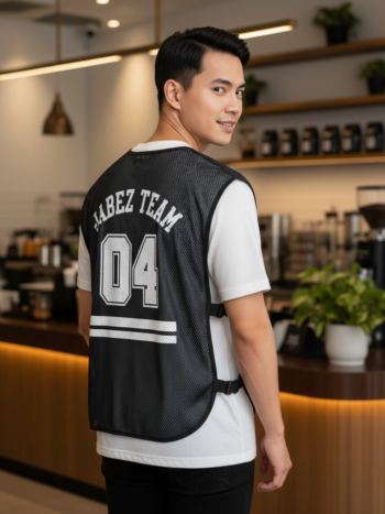 เสื้อกั๊กทีม JABEZ ลายด้านหลัง