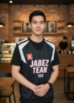 ออกแบบเสื้อกั๊ก รับผลิตเสื้อกั๊ก JABEZ ด้านหน้า