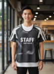 ออกแบบเสื้อกั๊ก รับผลิตเสื้อกั๊ก JABEZ ด้านหน้า