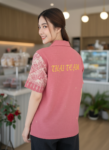 ออกแบบเสื้อทีมผ้าไทย รับผลิตเสื้อทีมผ้าไทย ทรงฮาวาย ด้านหน้า