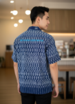 ออกแบบเสื้อทีมผ้าไทย รับผลิตเสื้อทีมผ้าไทย ทรงฮาวาย ด้านหน้า
