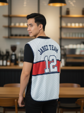 เสื้อกั๊กทีม JABEZ ลายด้านหลัง