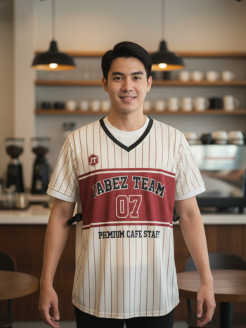 ออกแบบเสื้อกั๊ก รับผลิตเสื้อกั๊ก JABEZ ด้านหน้า