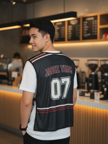 เสื้อกั๊กทีม JABEZ ลายด้านหลัง