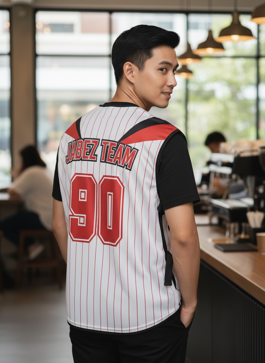 เสื้อกั๊กทีม JABEZ ลายด้านหลัง เสื้อกั๊กทีม JABEZ ลายด้านหลัง