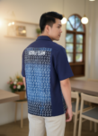 ออกแบบเสื้อทีมผ้าไทย รับผลิตเสื้อทีมผ้าไทย ทรงฮาวาย ด้านหน้า