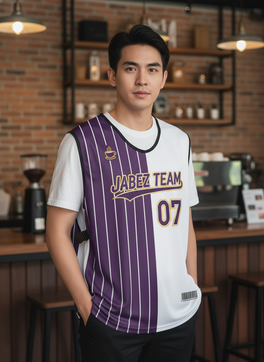 ออกแบบเสื้อกั๊ก รับผลิตเสื้อกั๊ก JABEZ ด้านหน้า ออกแบบเสื้อกั๊ก รับผลิตเสื้อกั๊ก JABEZ ด้านหน้า