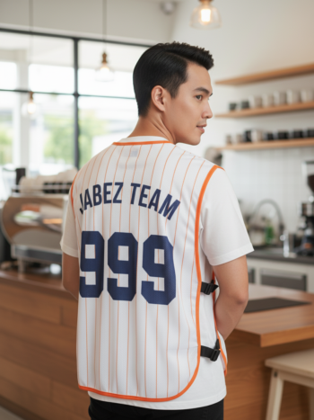 เสื้อกั๊กทีม JABEZ ลายด้านหลัง