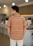 ออกแบบเสื้อทีมผ้าไทย รับผลิตเสื้อทีมผ้าไทย ทรงฮาวาย ด้านหน้า