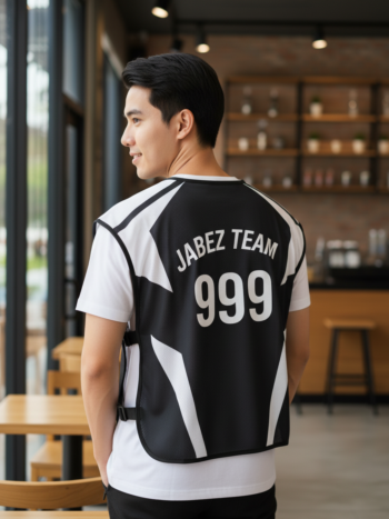 เสื้อกั๊กทีม JABEZ ลายด้านหลัง