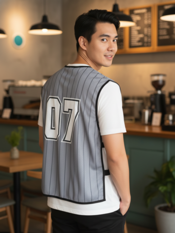 เสื้อกั๊กทีม JABEZ ลายด้านหลัง