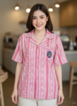 ออกแบบเสื้อทีมผ้าไทย รับผลิตเสื้อทีมผ้าไทย ทรงฮาวาย ด้านหน้า