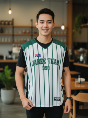 ออกแบบเสื้อกั๊ก รับผลิตเสื้อกั๊ก JABEZ ด้านหน้า