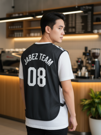 เสื้อกั๊กทีม JABEZ ลายด้านหลัง