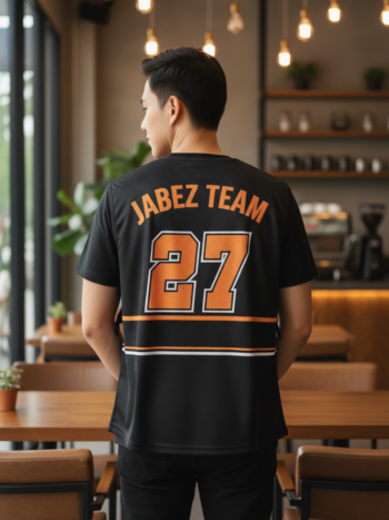 เสื้อกั๊กทีม JABEZ ลายด้านหลัง
