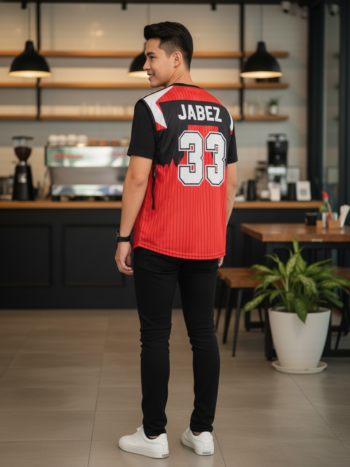 เสื้อกั๊กทีม JABEZ ลายด้านหลัง
