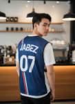 ออกแบบเสื้อกั๊ก รับผลิตเสื้อกั๊ก JABEZ ด้านหน้า