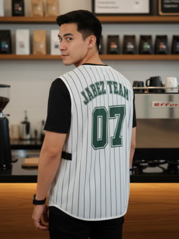 เสื้อกั๊กทีม JABEZ ลายด้านหลัง
