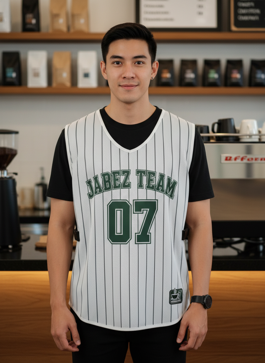 ออกแบบเสื้อกั๊ก รับผลิตเสื้อกั๊ก JABEZ ด้านหน้า ออกแบบเสื้อกั๊ก รับผลิตเสื้อกั๊ก JABEZ ด้านหน้า