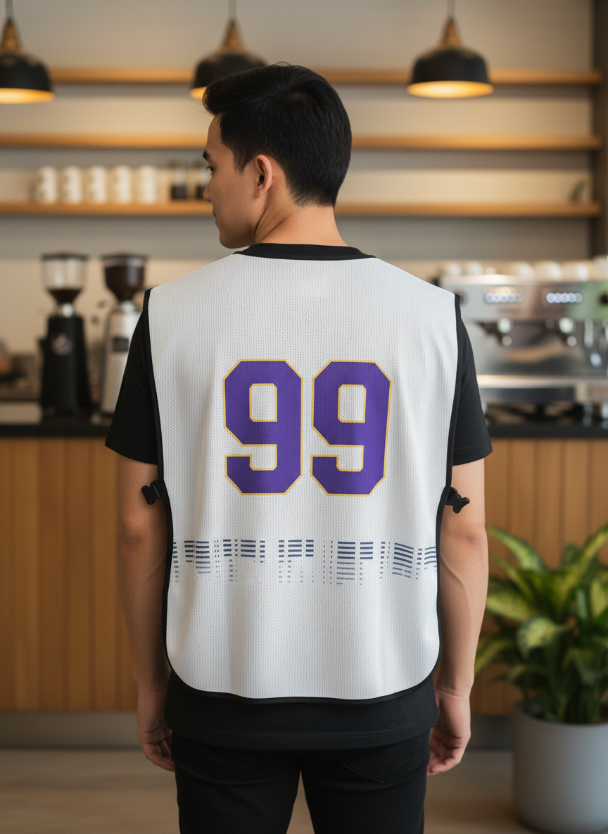 เสื้อกั๊กทีม JABEZ ลายด้านหลัง เสื้อกั๊กทีม JABEZ ลายด้านหลัง