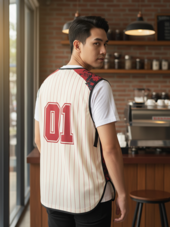 เสื้อกั๊กทีม JABEZ ลายด้านหลัง