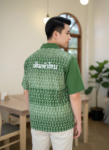 ออกแบบเสื้อทีมผ้าไทย รับผลิตเสื้อทีมผ้าไทย ทรงฮาวาย ด้านหน้า