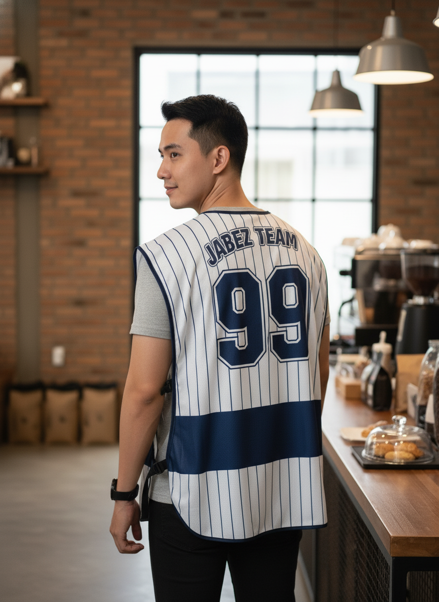 เสื้อกั๊กทีม JABEZ ลายด้านหลัง เสื้อกั๊กทีม JABEZ ลายด้านหลัง