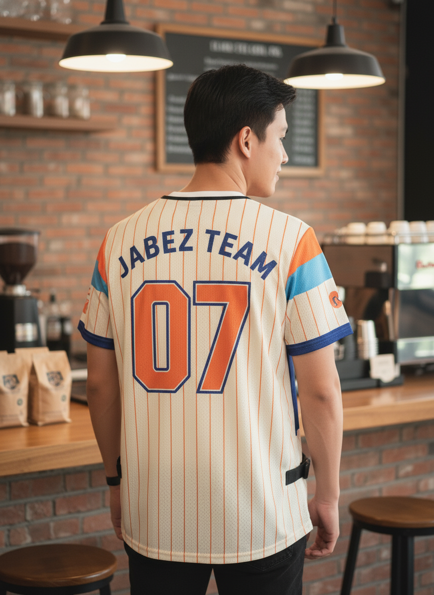 เสื้อกั๊กทีม JABEZ ลายด้านหลัง เสื้อกั๊กทีม JABEZ ลายด้านหลัง