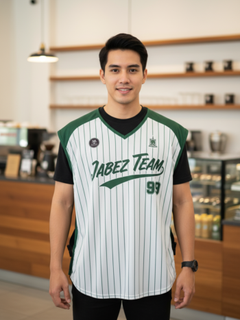 ออกแบบเสื้อกั๊ก รับผลิตเสื้อกั๊ก JABEZ ด้านหน้า