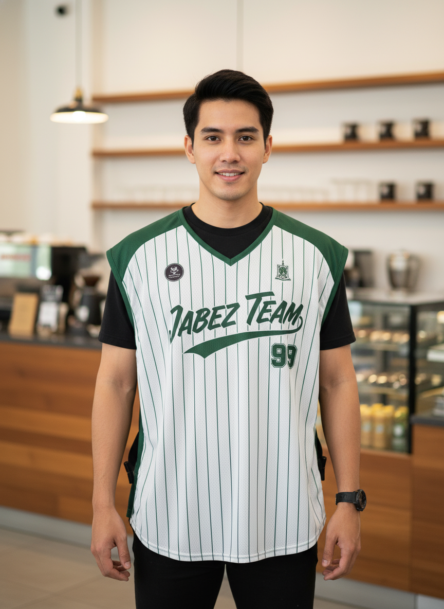 ออกแบบเสื้อกั๊ก รับผลิตเสื้อกั๊ก JABEZ ด้านหน้า ออกแบบเสื้อกั๊ก รับผลิตเสื้อกั๊ก JABEZ ด้านหน้า