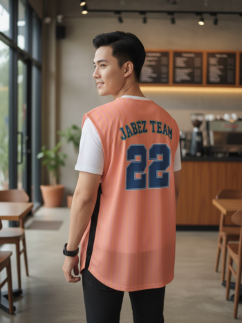 เสื้อกั๊กทีม JABEZ ลายด้านหลัง