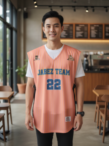 ออกแบบเสื้อกั๊ก รับผลิตเสื้อกั๊ก JABEZ ด้านหน้า