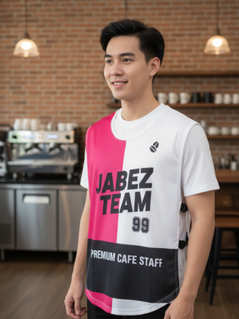 ออกแบบเสื้อกั๊ก รับผลิตเสื้อกั๊ก JABEZ ด้านหน้า