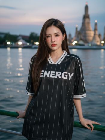 เสื้อเบสบอลพิมพ์ลาย สั่งทำ ออกแบบเอง ORDER 497 ด้านหน้า