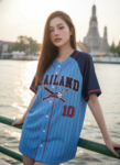 เสื้อเบสบอลพิมพ์ลาย สั่งทำ ออกแบบเอง ORDER 428 ด้านหน้า