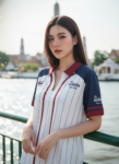 เสื้อเบสบอลพิมพ์ลาย สั่งทำ ออกแบบเอง ORDER 430 ด้านหน้า