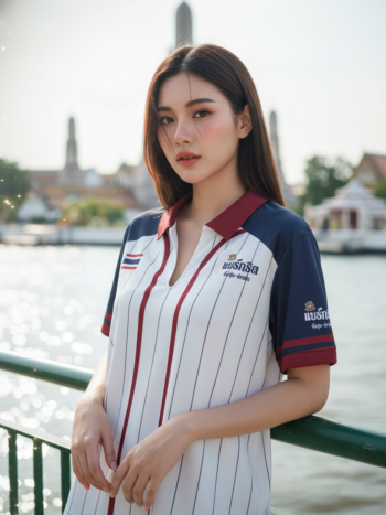 เสื้อเบสบอลพิมพ์ลาย สั่งทำ ออกแบบเอง ORDER 430 ด้านหน้า