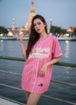 เสื้อเบสบอลพิมพ์ลาย สั่งทำ ออกแบบเอง ORDER 351รอบ 3 (เเบบใหม่) ด้านหน้า
