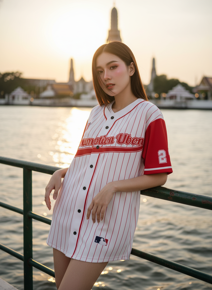 ORDER 434 – เสื้อเบสบอลพิมพ์ลาย สั่งทำ ออกแบบเอง