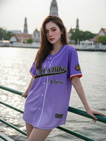 เสื้อเบสบอลพิมพ์ลาย สั่งทำ ออกแบบเอง ORDER 435 ด้านหน้า