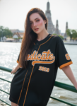 เสื้อเบสบอลพิมพ์ลาย สั่งทำ ออกแบบเอง ORDER 436 ด้านหน้า