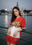 เสื้อเบสบอลพิมพ์ลาย สั่งทำ ออกแบบเอง ORDER 438 ด้านหน้า