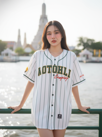 เสื้อเบสบอลพิมพ์ลาย สั่งทำ ออกแบบเอง ORDER 439 ด้านหน้า