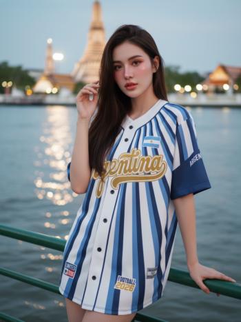 เสื้อแฟนบอล 2026 - อาร์เจนตินา เบสบอล (แบบ 3) เสื้อแฟนบอล 2026