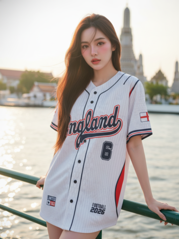 เสื้อแฟนบอล 2026 - อังกฤษ เบสบอล (แบบ 1 1) เสื้อแฟนบอล 2026