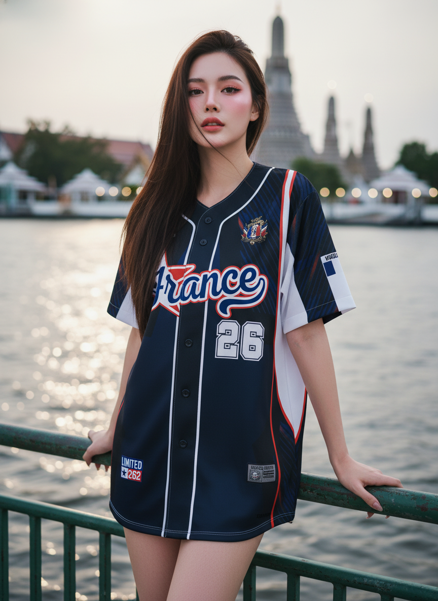 เสื้อแฟนบอล 2026 - ฝรั่งเศส เบสบอล