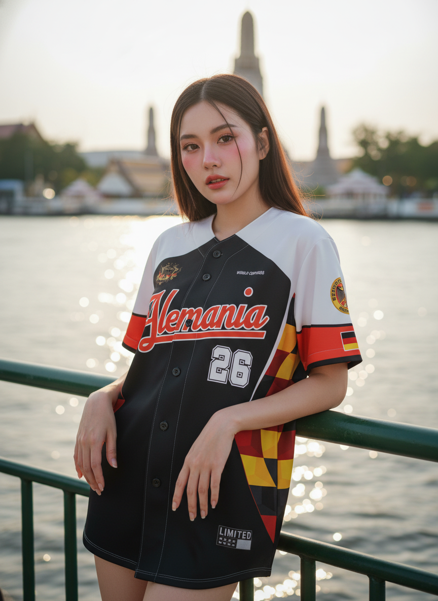 เสื้อแฟนบอล 2026 - เยอรมนี เบสบอล ด้านหน้า เสื้อแฟนบอล 2026 - เยอรมนี เบสบอล เสื้อแฟนบอล 2026