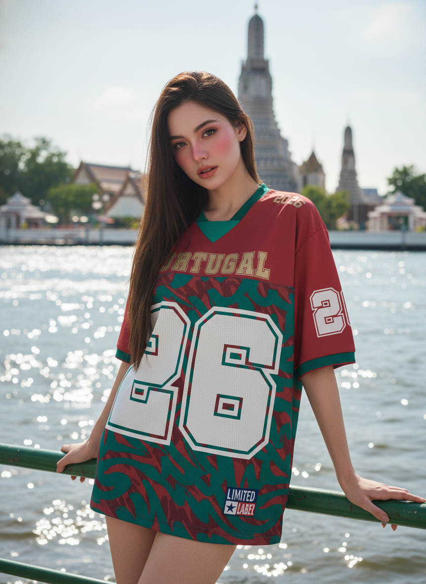 เสื้อแฟนบอล 2026 - โปรตุเกส NFL (Pre-Match) ด้านหน้า เสื้อแฟนบอล 2026 - โปรตุเกส NFL (Pre-Match) เสื้อแฟนบอล 2026